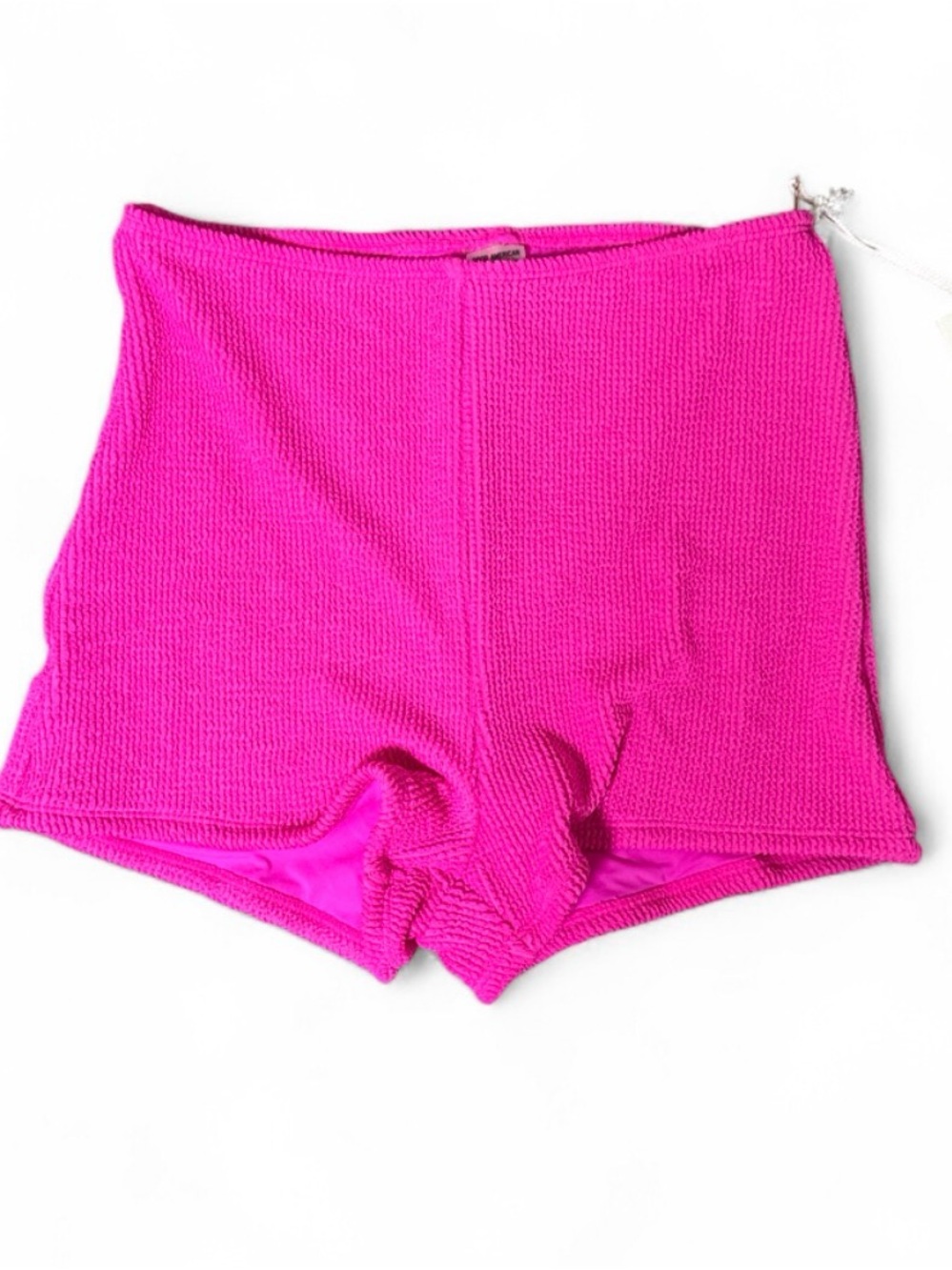 Good American Hot Pink Swim Coverup Shorts